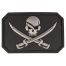 Mil-Tec 3D Patch Skull w. Swords Velcro