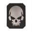 Mil-Tec 3D Patch Skull w/ Hook & Loop Black