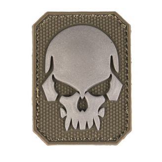 Mil-Tec 3D Patch Skull w/ Hook & Loop Olive
