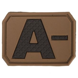 Mil-Tec 3D Blood Type Patch Coyote