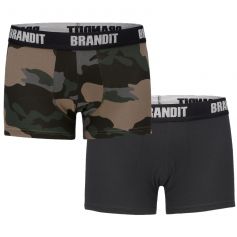 Brandit Boxerit 2 Pack Dark Camo / Black