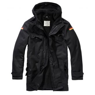 Brandit BW Parka Flag Black