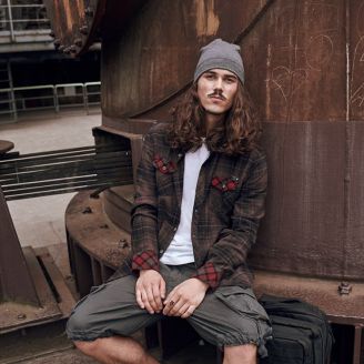 Brandit Checkshirt Duncan Brown-Black
