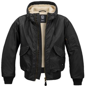 Brandit CWU Jacket Hooded Black