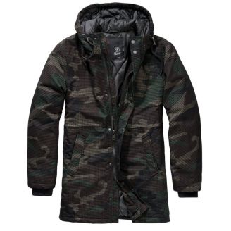 Brandit Grid Camo Parka Woodland