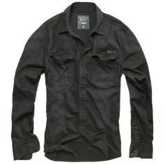 Brandit Hardee Denim Kauluspaita Musta