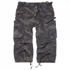 Brandit Industry Vintage 3/4 Shorts Dark Camo