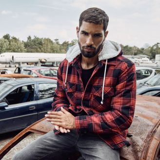 Brandit Lumberjacket Hupulla Red/Black