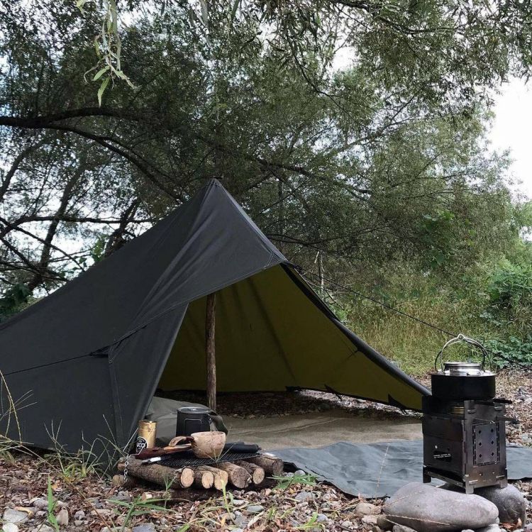 Bushcraft Spain Oilskin Tarp 10x10ft Mokkimies