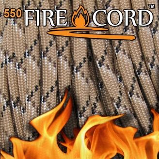 Live Fire Gear 550 Firecord Desert Camo