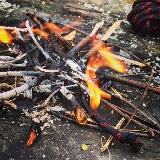 Live Fire Gear 550 Firecord Oranssi