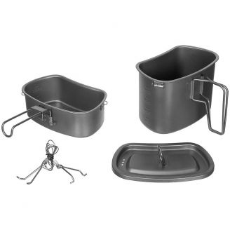 Fox Outdoor Mess Kit Titanium, 3-Part