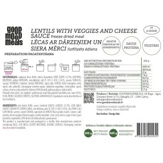 Good Mood Meals Linssejä ja Kasviksia Juustokastikkeessa