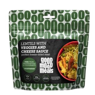 Good Mood Meals Linssejä ja Kasviksia Juustokastikkeessa