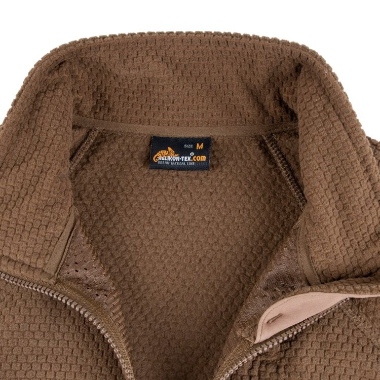 Helikon Tex Alpha Grid Fleece Jacket Coyote Mokkimies