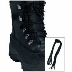 Mil-Tec Polyester Kengännauhat Musta