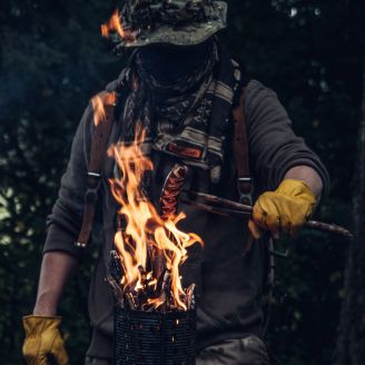 Kootamo Leather Gloves, Work, Bushcraft