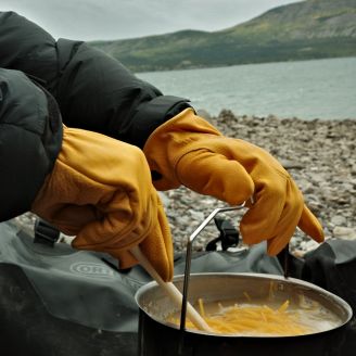 Kootamo Leather Gloves, Work, Bushcraft