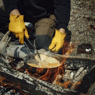 Kootamo Leather Gloves, Work, Bushcraft