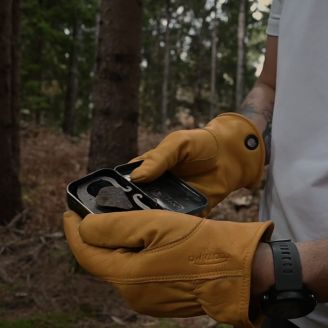Kootamo Leather Gloves, Work, Bushcraft