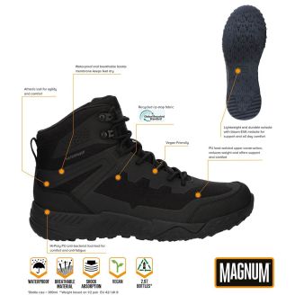 Magnum Ultima 6.0 WP Combat Boots Black