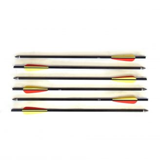 Man Kung Aluminium Bolt 20" Black (6pcs)