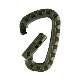 Mil-Tec ABS Plastic Carabiner 2pcs Olive