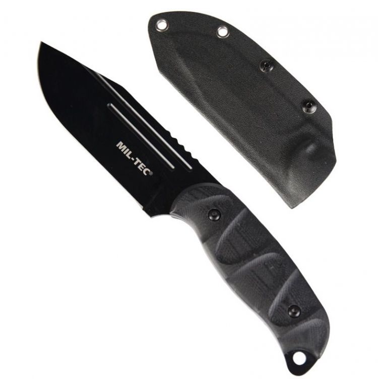 Mil-Tec Tactical Knife G10 w/ Kydex Sheath - Mökkimies.com