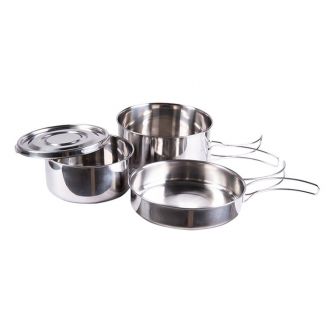 Mil-Tec Cook Set Stainless 4-pcs