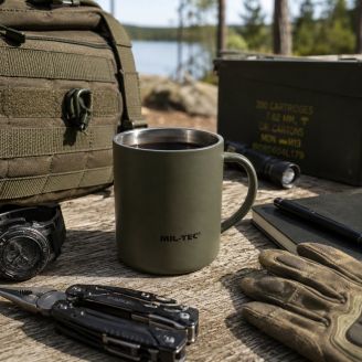 Mil-Tec 'Insulated' Steel Mug 450ml