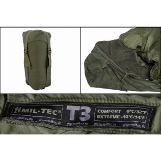 Mil-Tec Sleeping Bag Tactical T3 Olive Green
