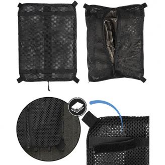 Mil-Tec Mesh Bags With Velcro Black