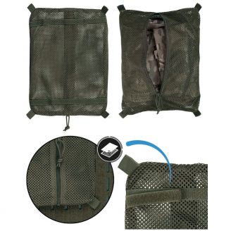 Mil-Tec Mesh Bags With Velcro Olive