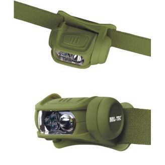 Mil-Tec Headlight 4 Color Led 65LM Olive