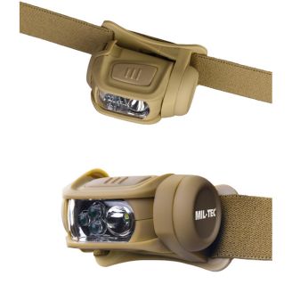Mil-Tec Headlight 4 Color Led 65LM Coyote