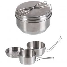 Mil-Tec Czech 3pc Mess Kit Stainless Steel