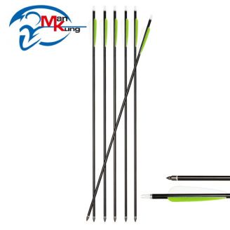 Man Kung Aluminium Arrow 30"/76cm Black (6pcs)