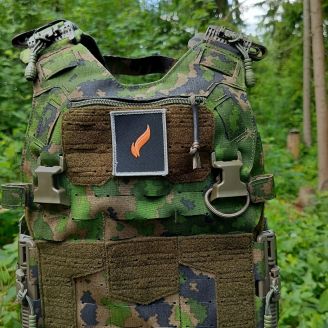 Mökkimies Flame Velcro Patch