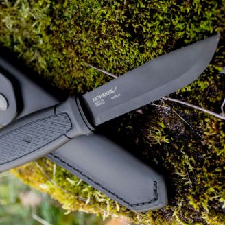 Mora Garberg Black Carbon Puukko, Nahkatuppi