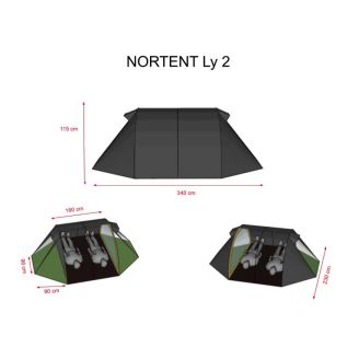 NorTent Ly 2 Tunneliteltta