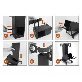 Origin Outdoors Rocket Stove, Collapsible
