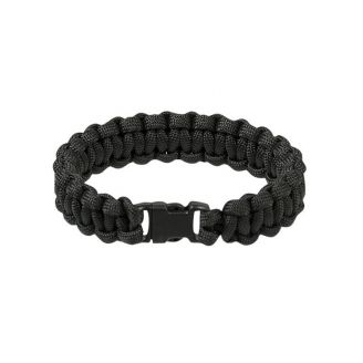 Mil-Tec Paracord Ranneke Musta 15mm