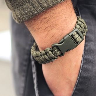Mil-Tec Paracord Ranneke Olive 15mm