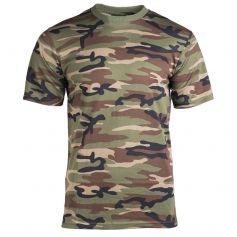 Mil-Tec Single Jersey T-Paita Woodland