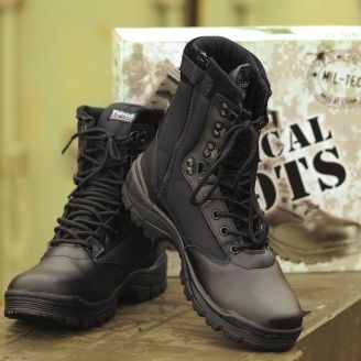 Mil-Tec Tactical Boots With YKK Zipper Black