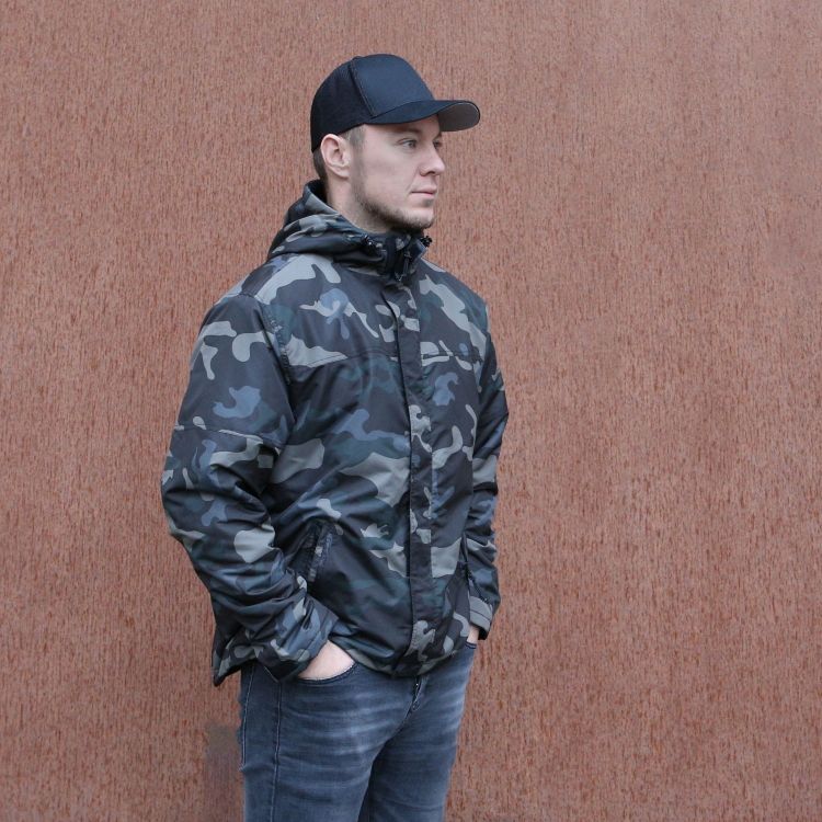 Brandit Windbreaker Jacket Dark Camo